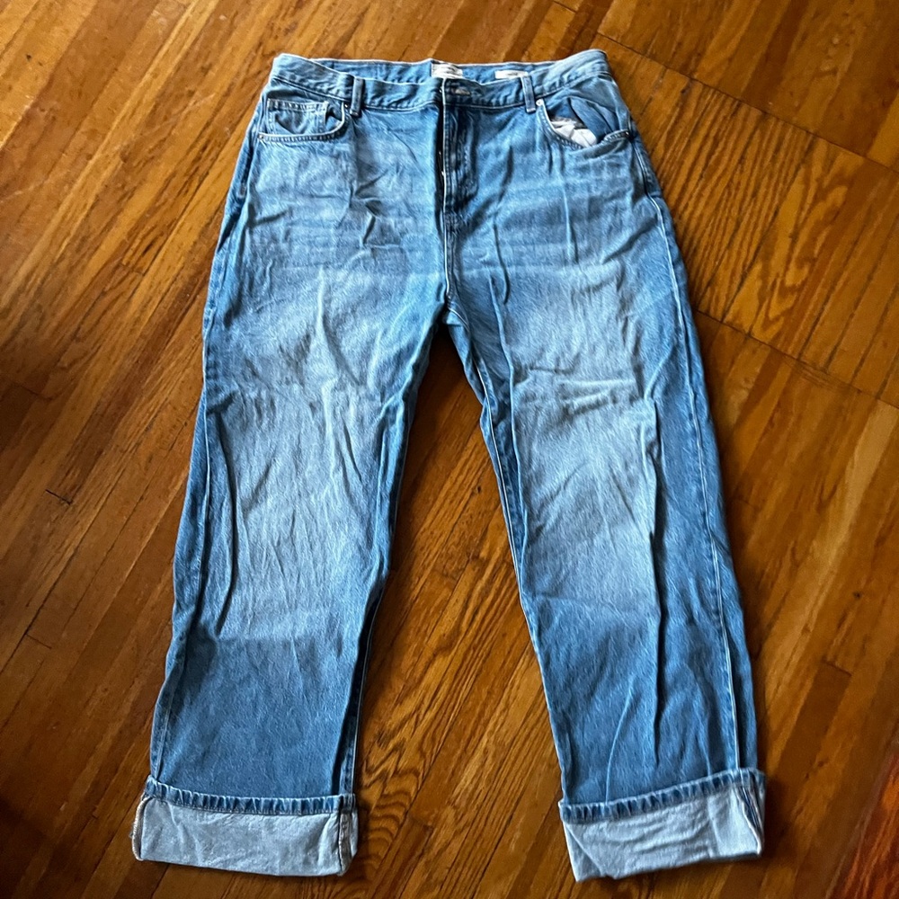 Cotton on loose cuff jeans